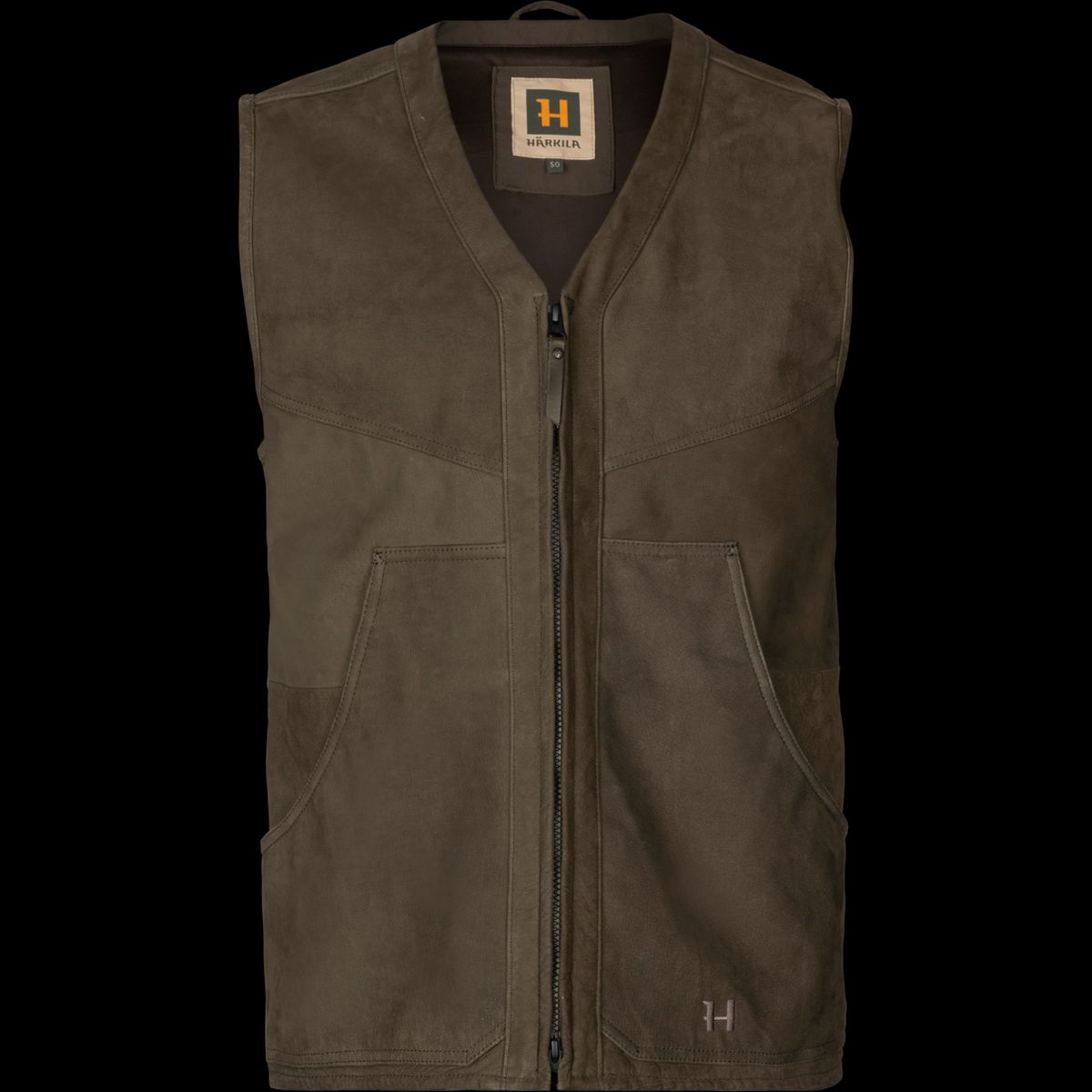 Härkila Pro Hunter leather waistcoat Willow green 52