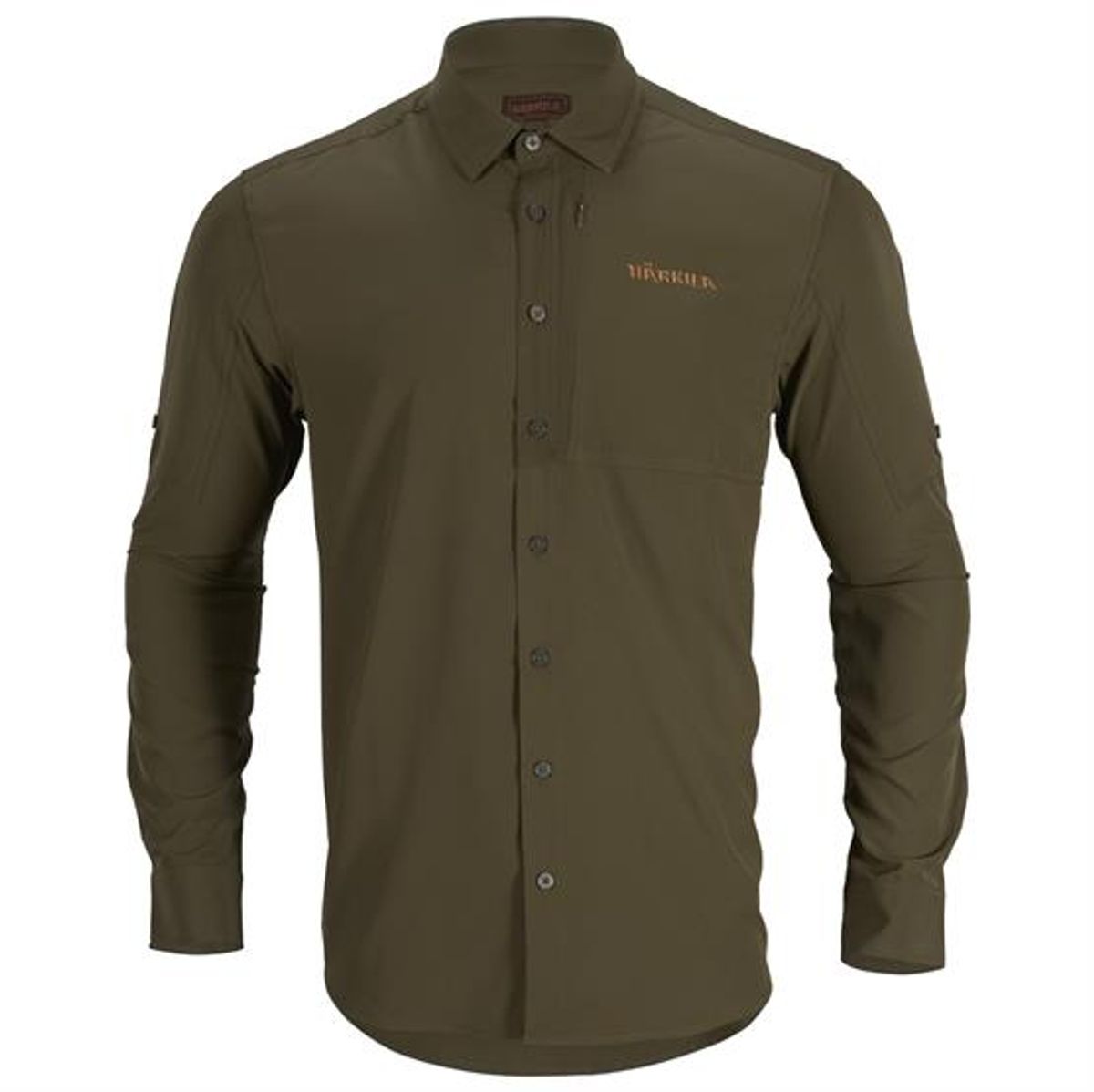 Härkila Trail L/S Shirt Mens, Willow Green