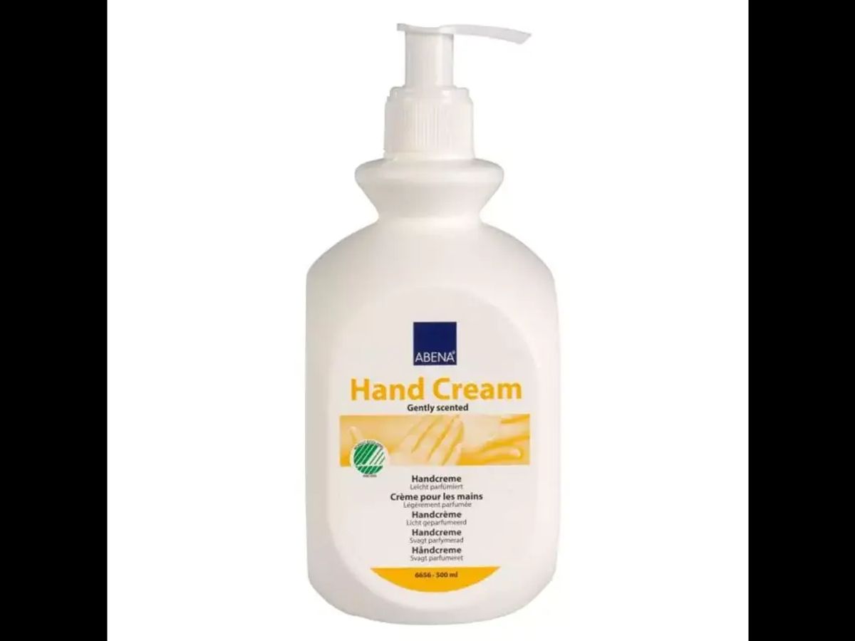 Håndcreme Abena Uden Farve med Parfume 500 ml med Pumpe 21% Fedt