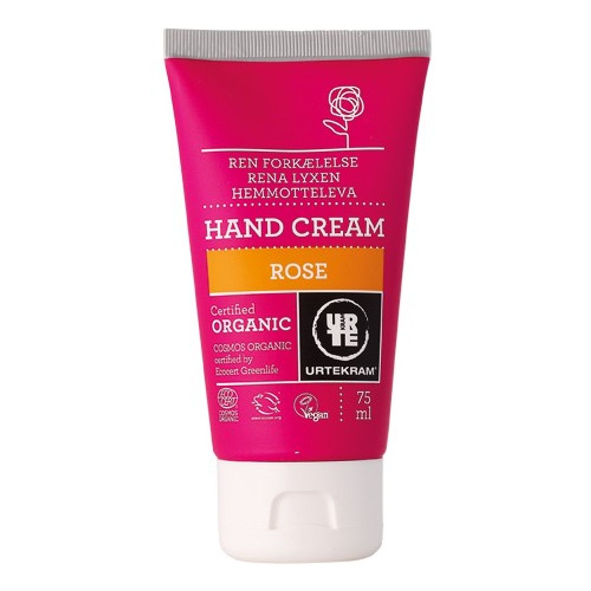 Håndcreme Rose Økologisk - 75 ml - Urtekram