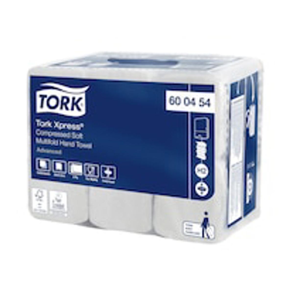 Håndklædeark Tork H2 Compressed, 600454 Advanced 2-lags 6 X200 ark