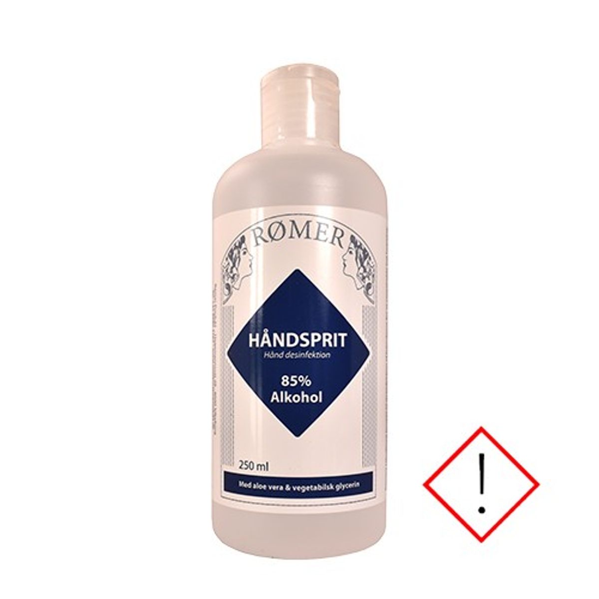 Håndsprit 85% Med Glycerin - 250 ml - Rømer