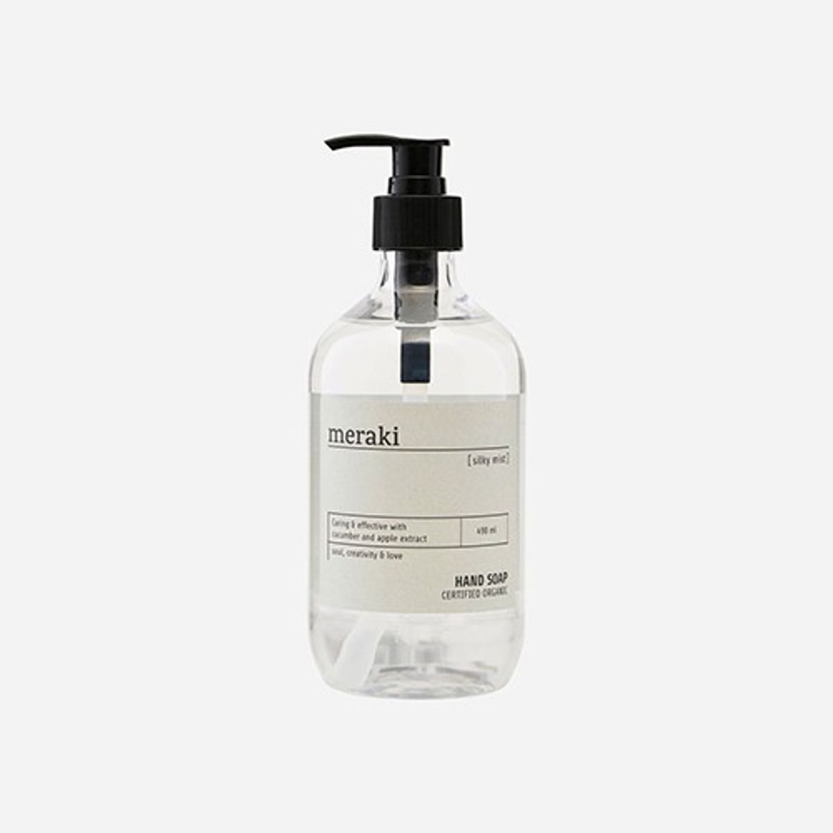 Håndsæbe, Silky mist - 490 ml - Meraki