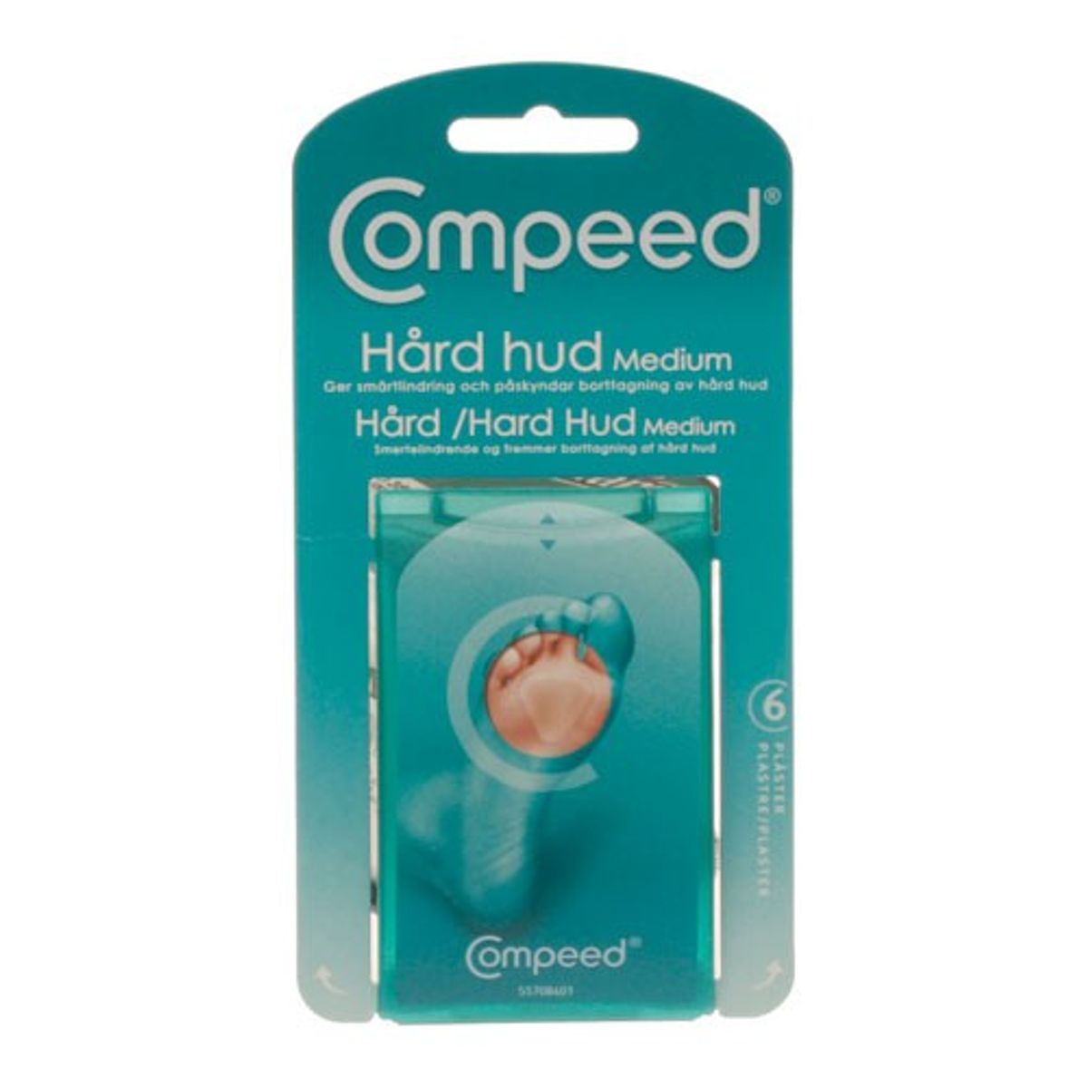 Hår hud plaster medium - 6 stk - Compeed