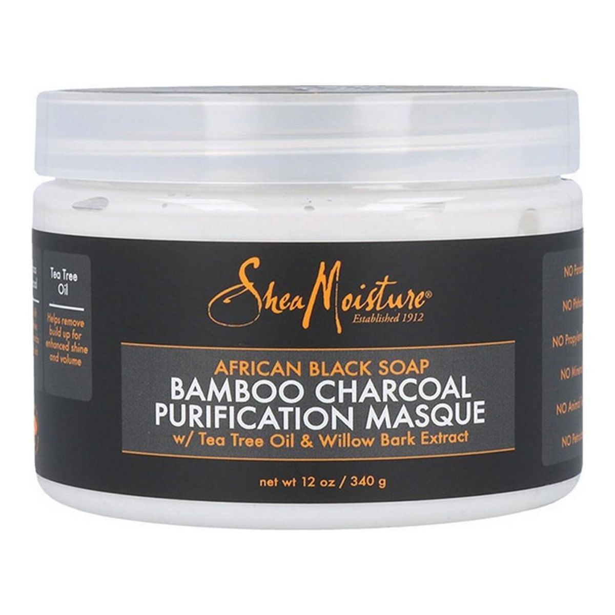 Hårmaske African Black Soap Bamboo Charcoal Shea Moisture (340 g)