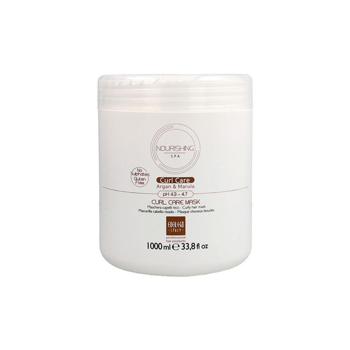 Hårmaske Everego Nourishing Spa Curl Care Krøllet hår (1000 ml)