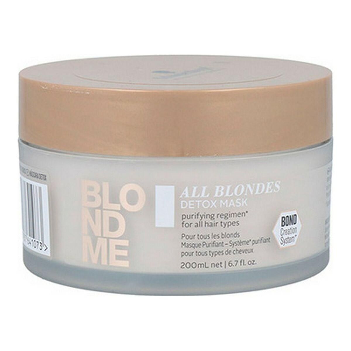 Hårmaske Schwarzkopf Blondme Detox Keratin 200 ml