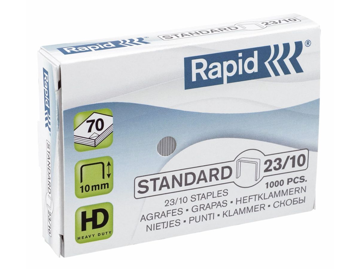 Hæfteklamme 23/10 Rapid 1000 stk.