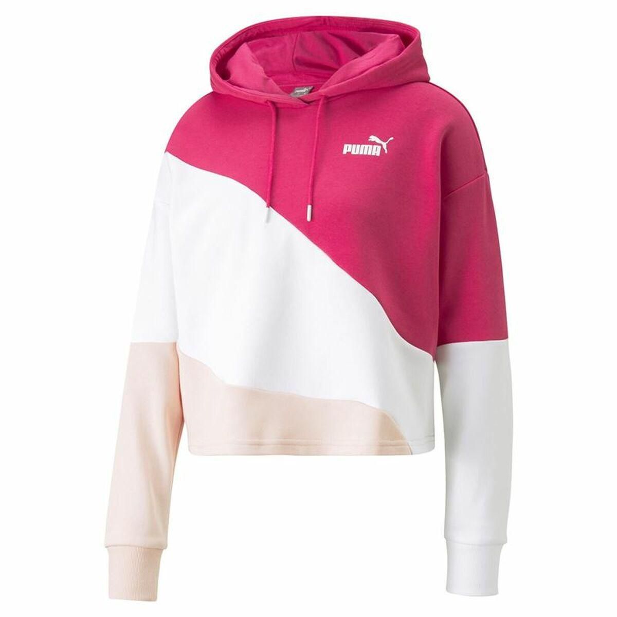 Hættetrøje til Kvinde Puma Power Cat Pink XS