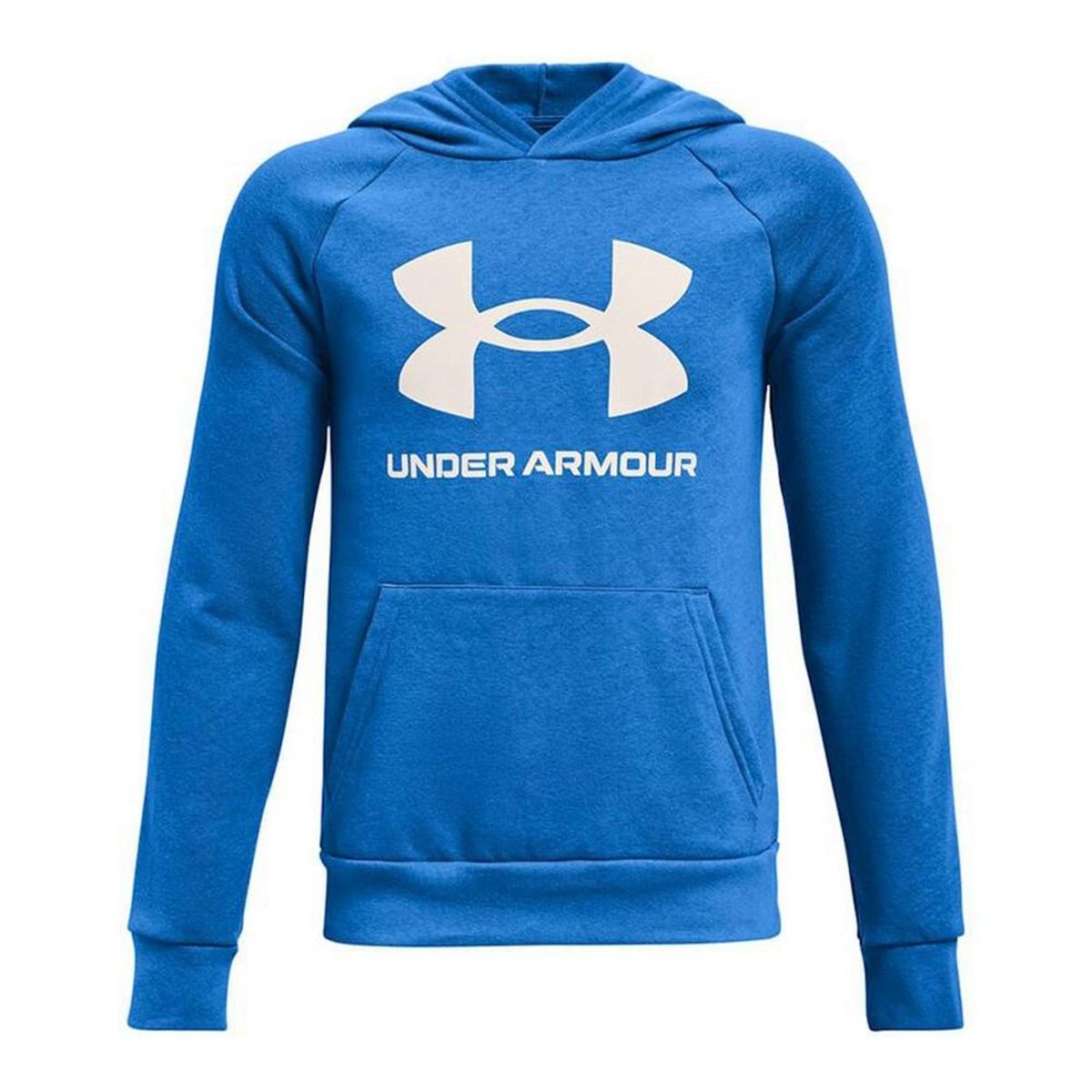 Hættetrøje til Mænd Under Armour Rival Big Logo Blå XL