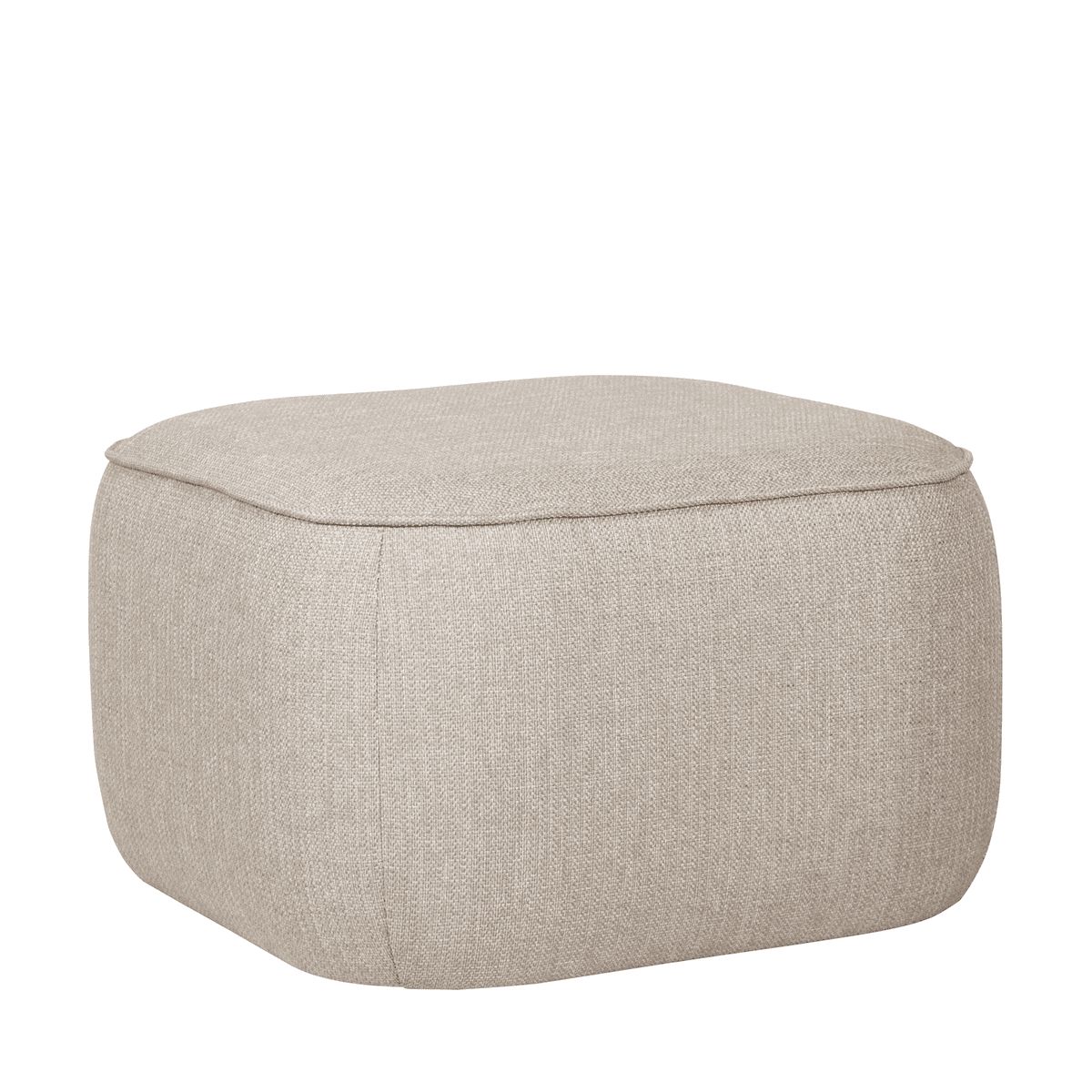 Hübsch Cube Pouf - 57x57x39cm - sand