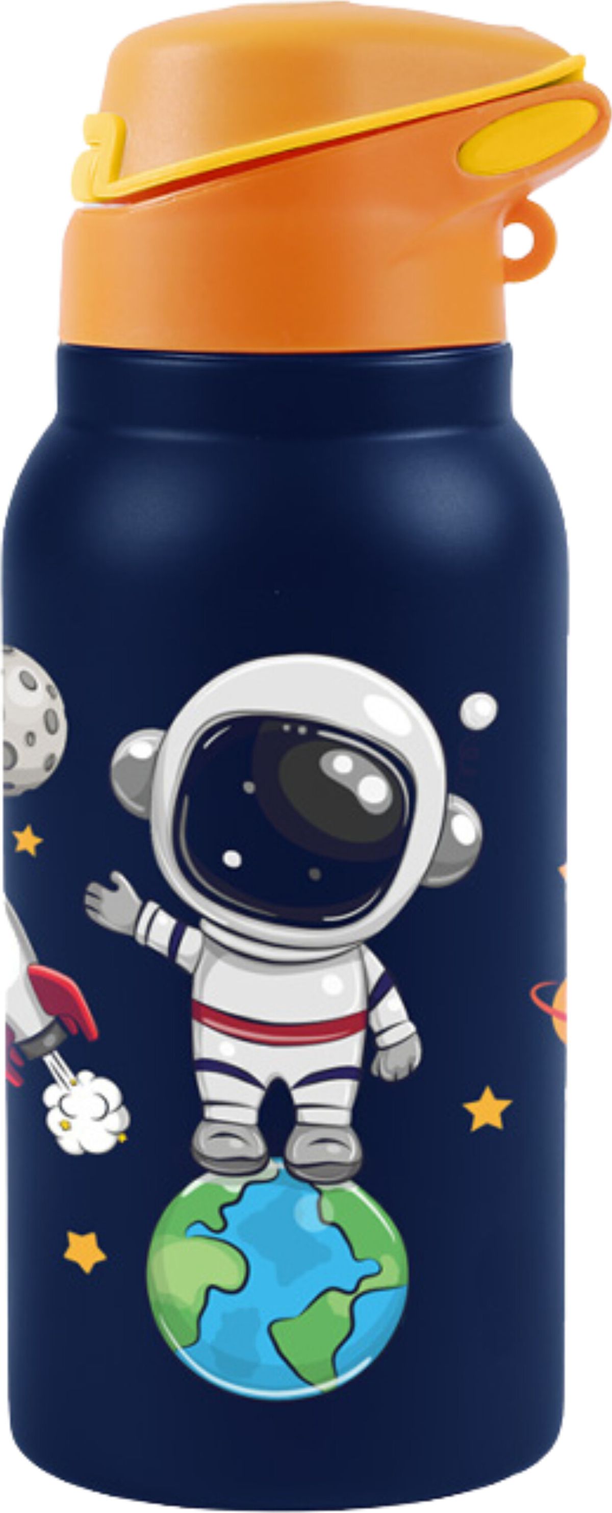 I-drink - Termoflaske - 350 Ml - Astronaut Med Foldbar Hætte