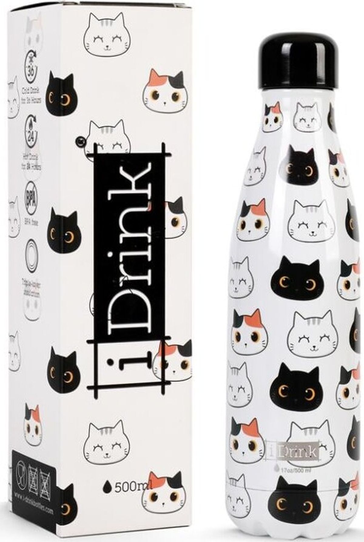 I-drink - Termoflaske 500 Ml - Cat