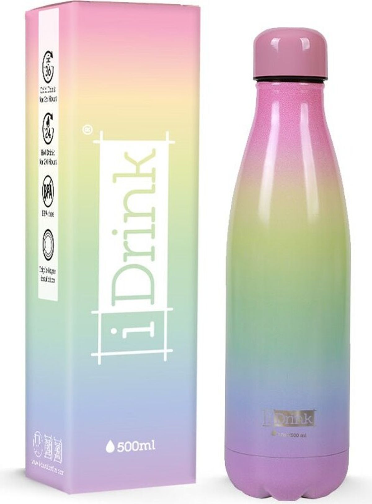 I-drink - Termoflaske 500 Ml - Macaron