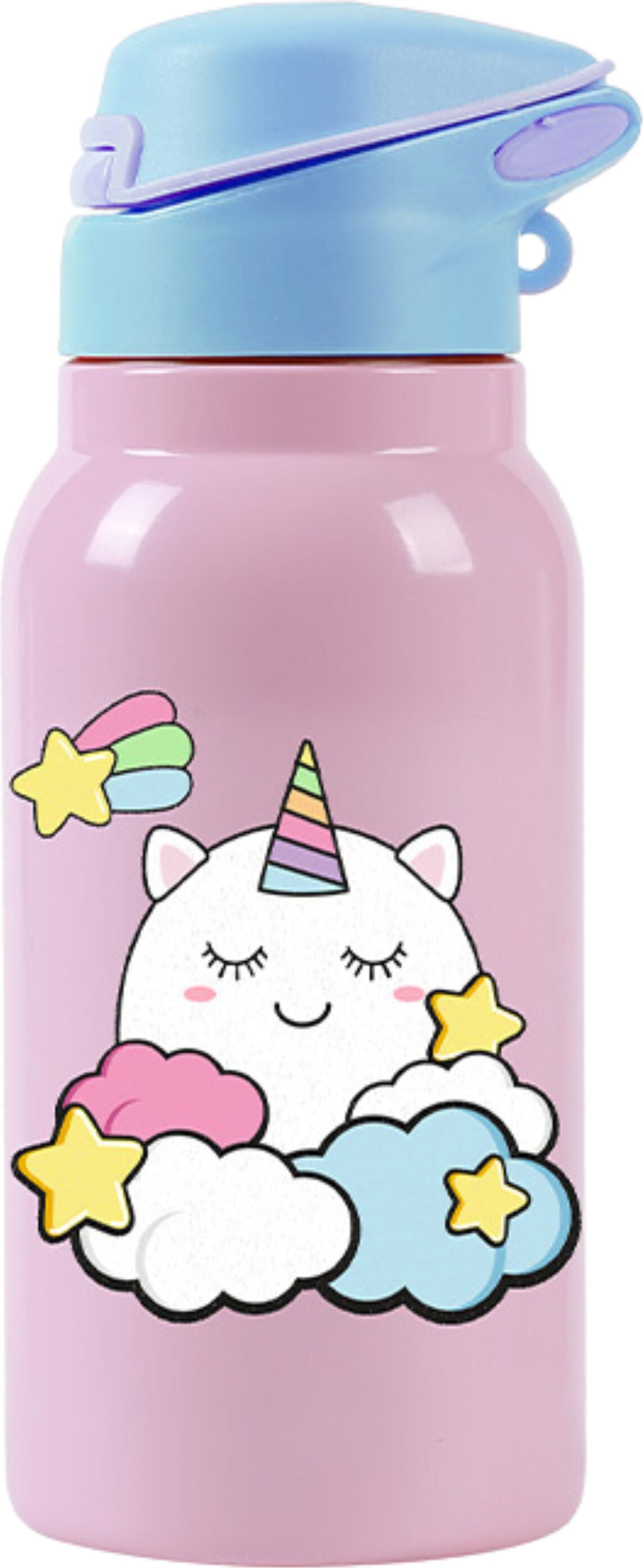 I-drink - Thermal Bottle - 350 Ml - Unicorn Kids With Foldable Cap (id0513)