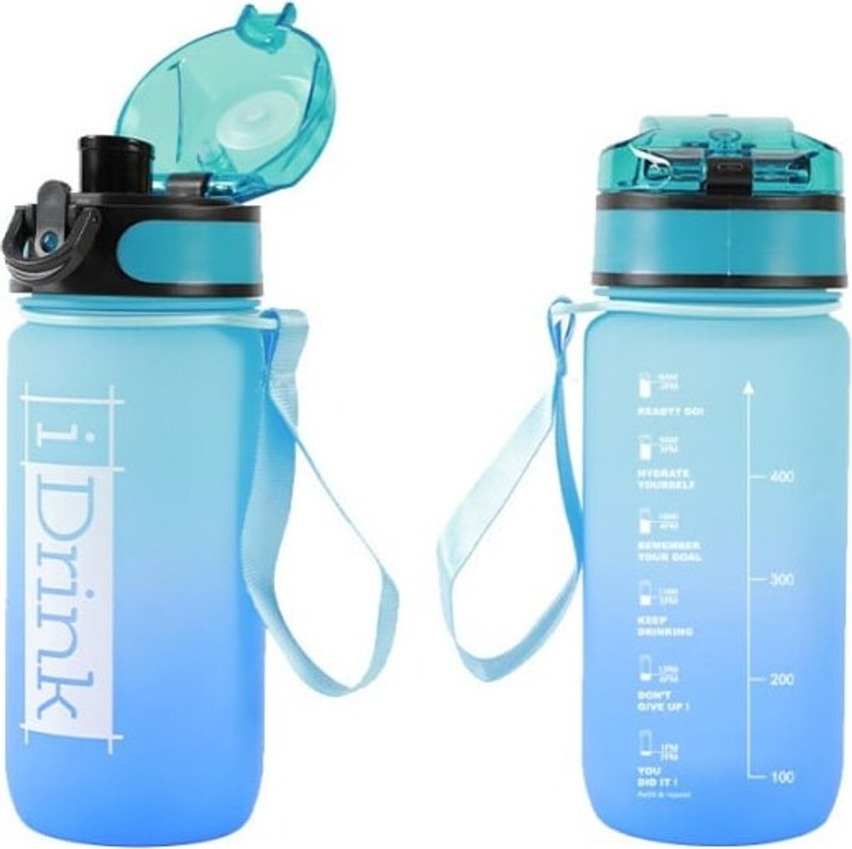 I-drink - Tritan Bottle - 500 Ml. Light Blue And Blue