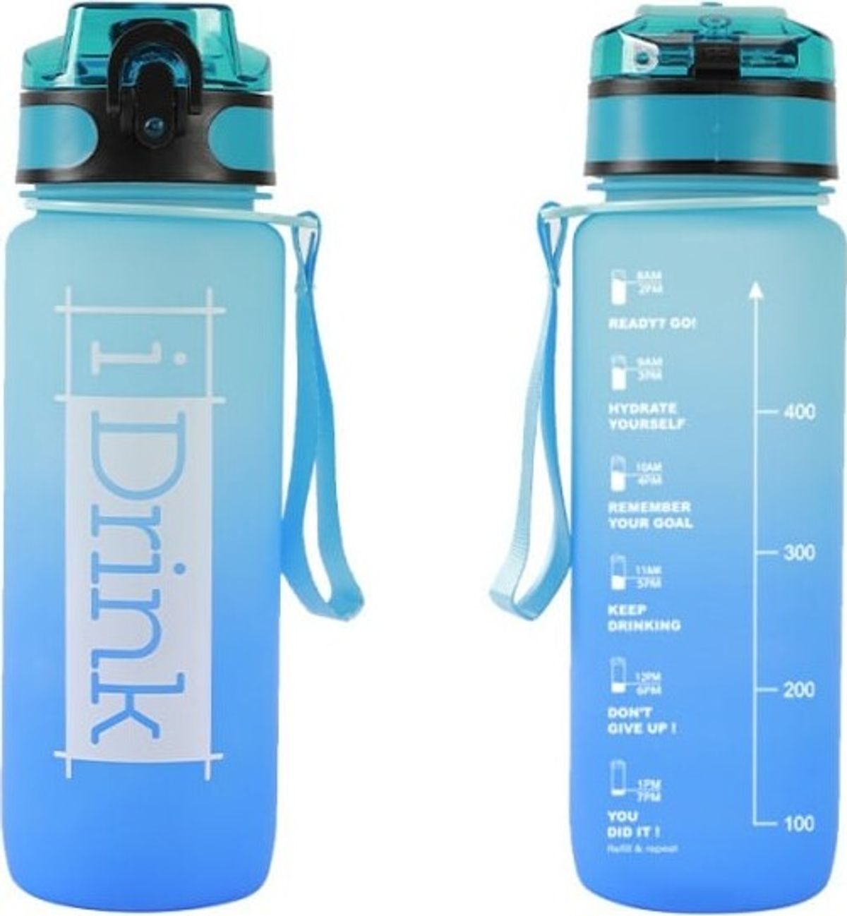 I-drink - Tritan Bottle - 750 Ml. Light Blue And Blue