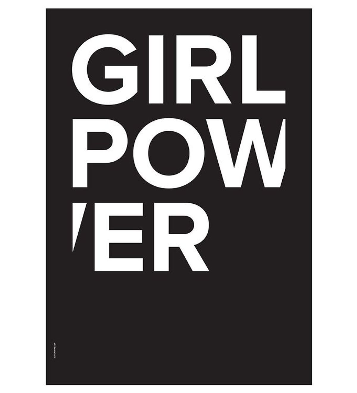 I Love My Type Plakat - A3 - The Powerful Type - Girl Power