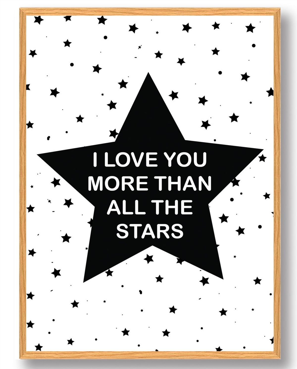 I LOVE YOU MORE... - plakat (Størrelse: L - 50x70cm (B2))