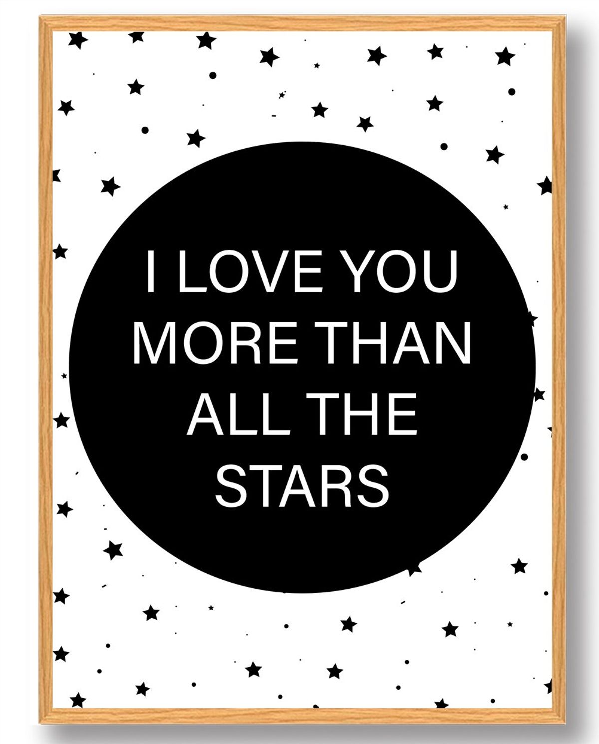 I LOVE YOU MORE... - plakat (Størrelse: L - 50x70cm (B2))