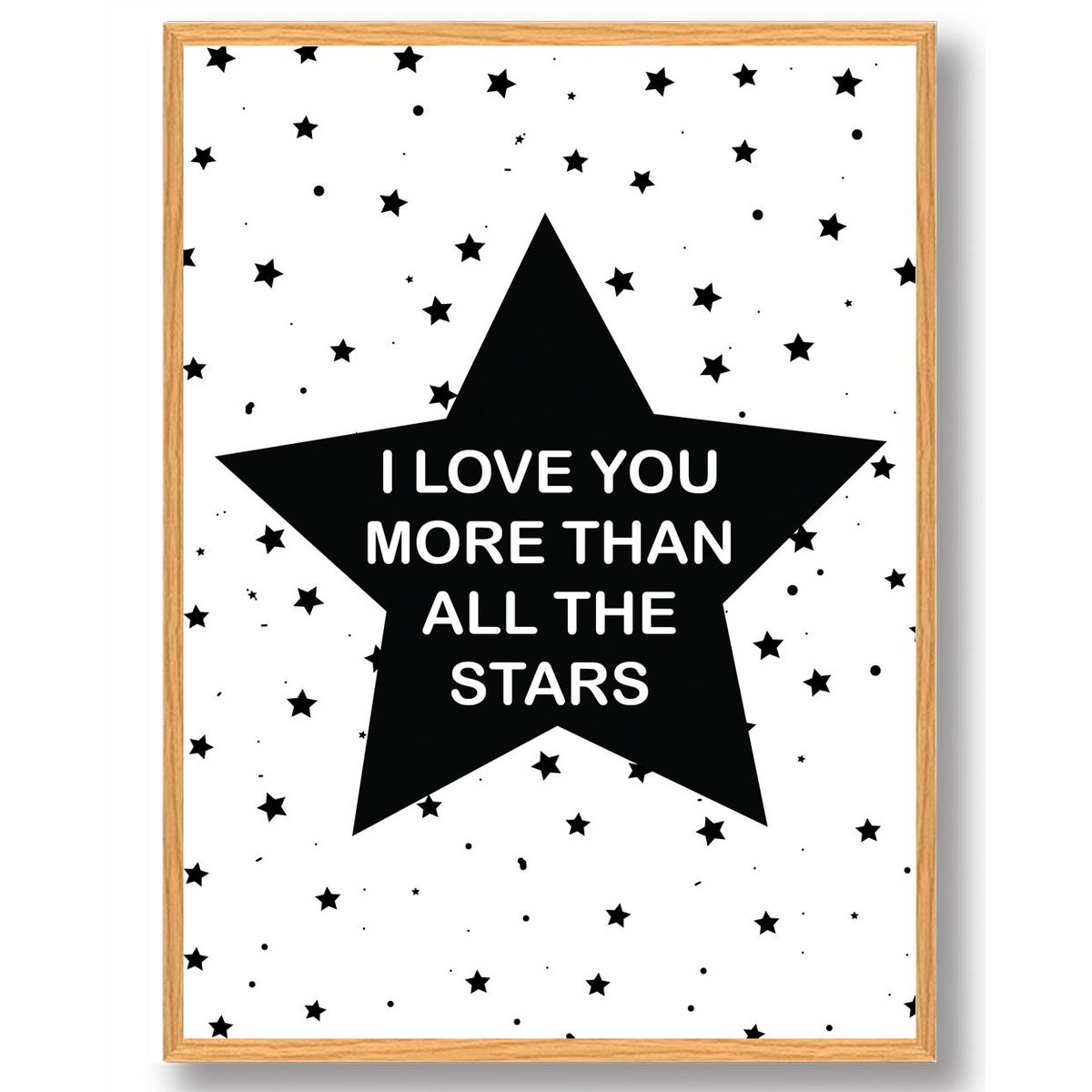 I LOVE YOU MORE... - plakat (Størrelse: M - 30x40cm)