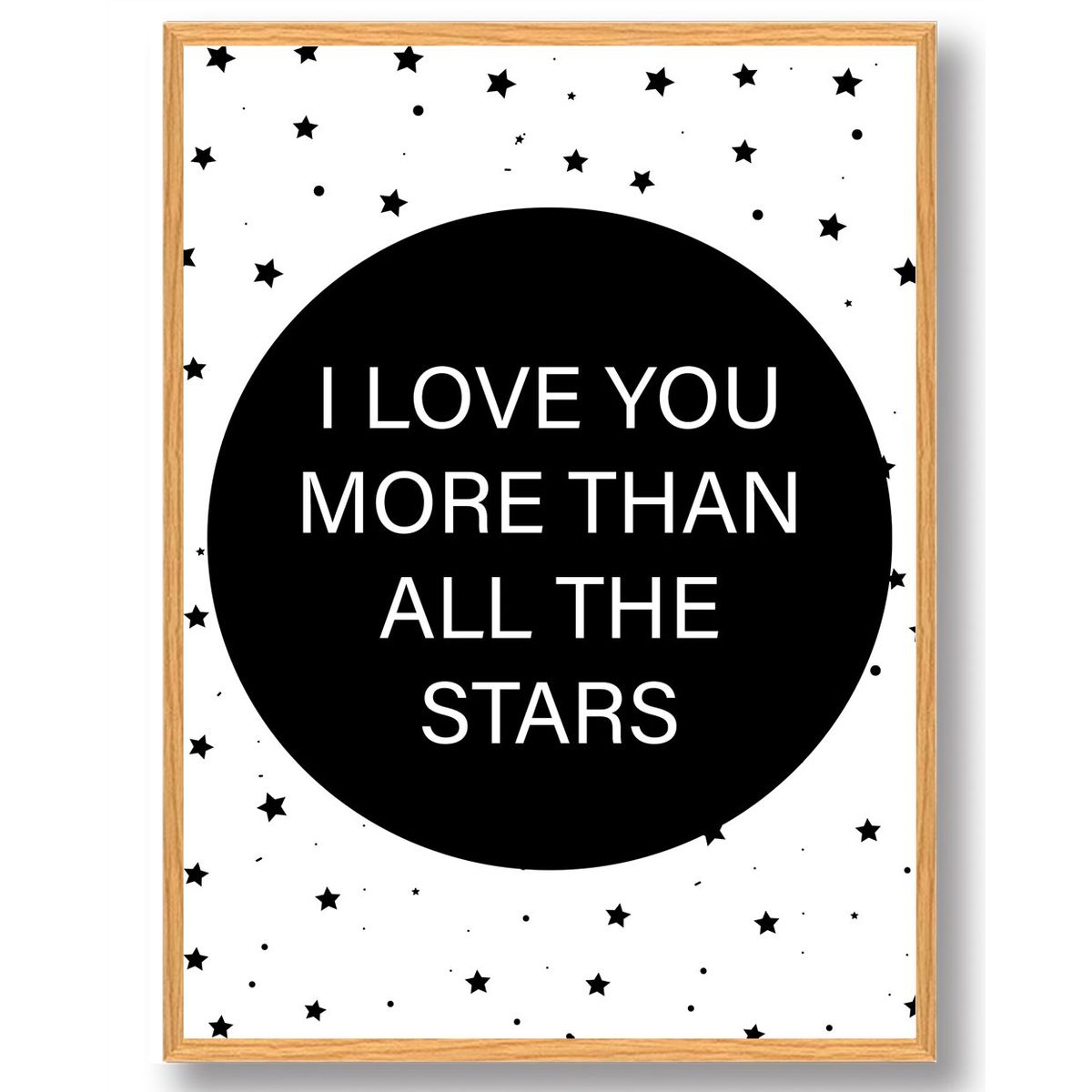 I LOVE YOU MORE... - plakat (Størrelse: M - 30x40cm)