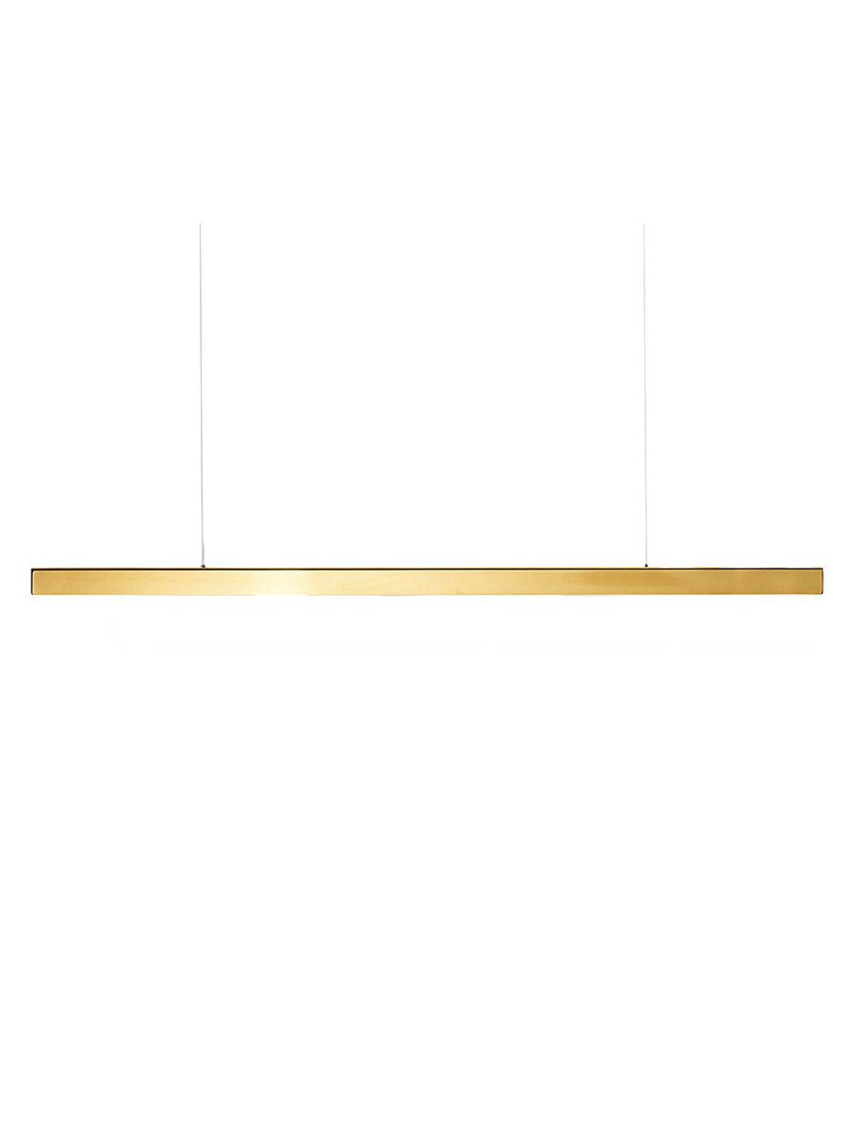 I Model Aura Pendel, polished brass fra Anour (100 cm)