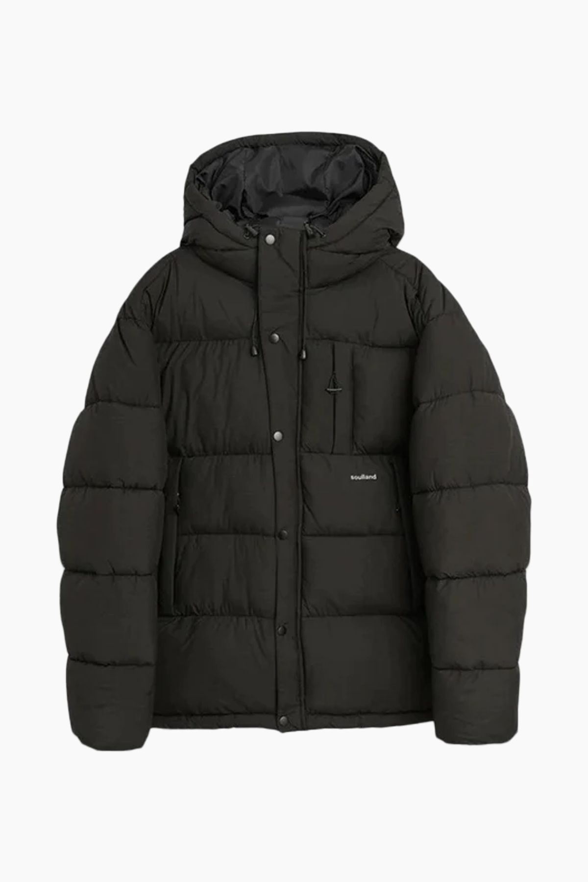 Ian Puffer Jacket - Black - Soulland - Sort S-M