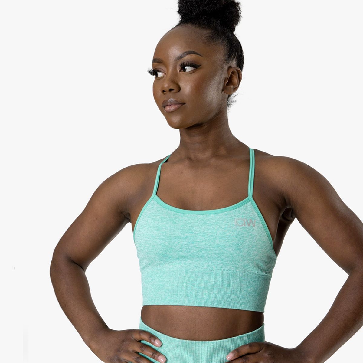 ICANIWILL Queen Mesh Sports Bra Mint Melange