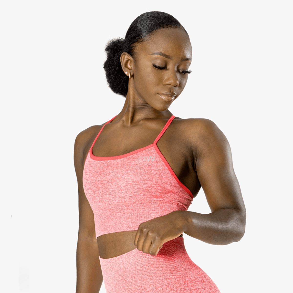 ICANIWILL Queen Mesh Sports Bra Pink Melange