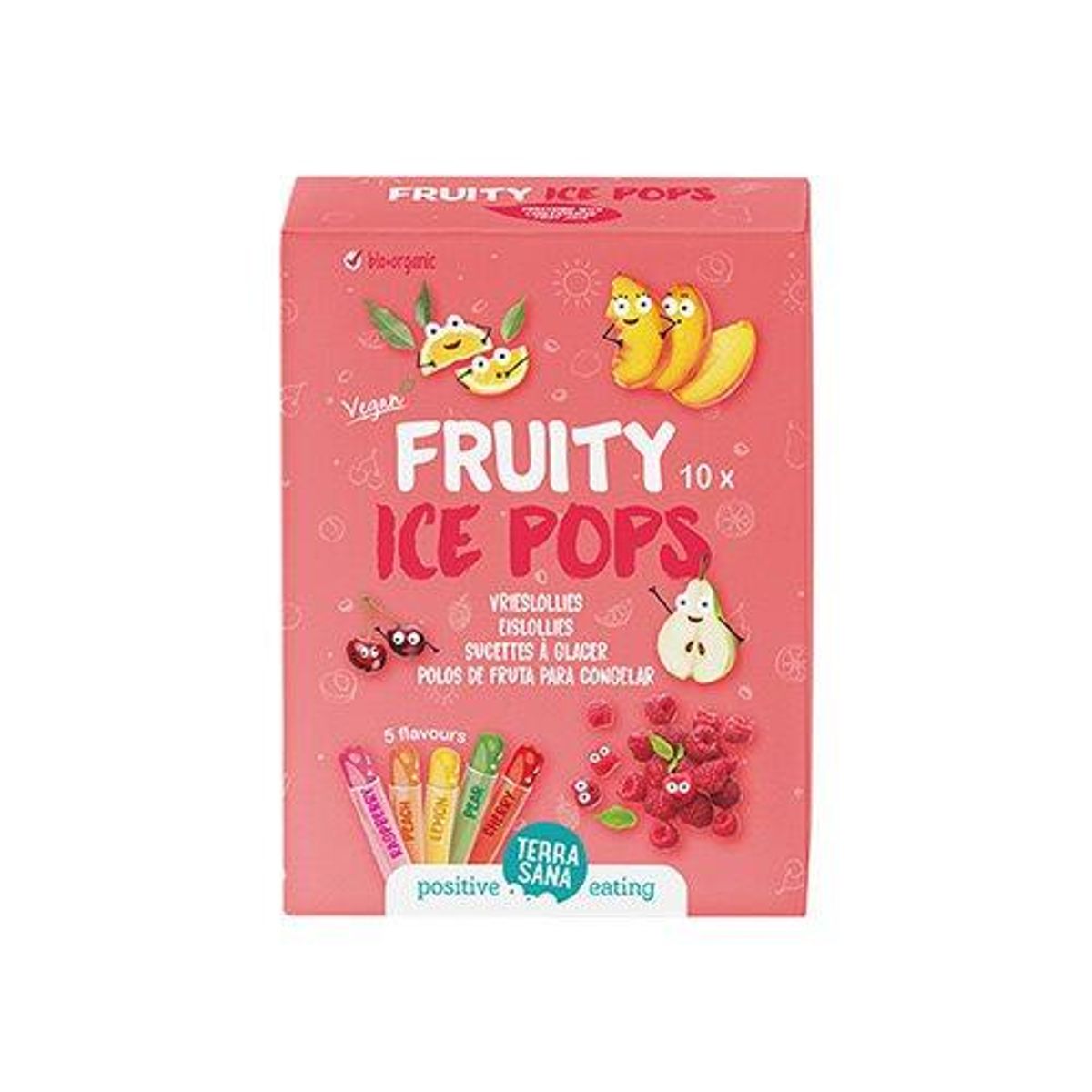 Ice Pops Fruity 10x40ml Økologisk