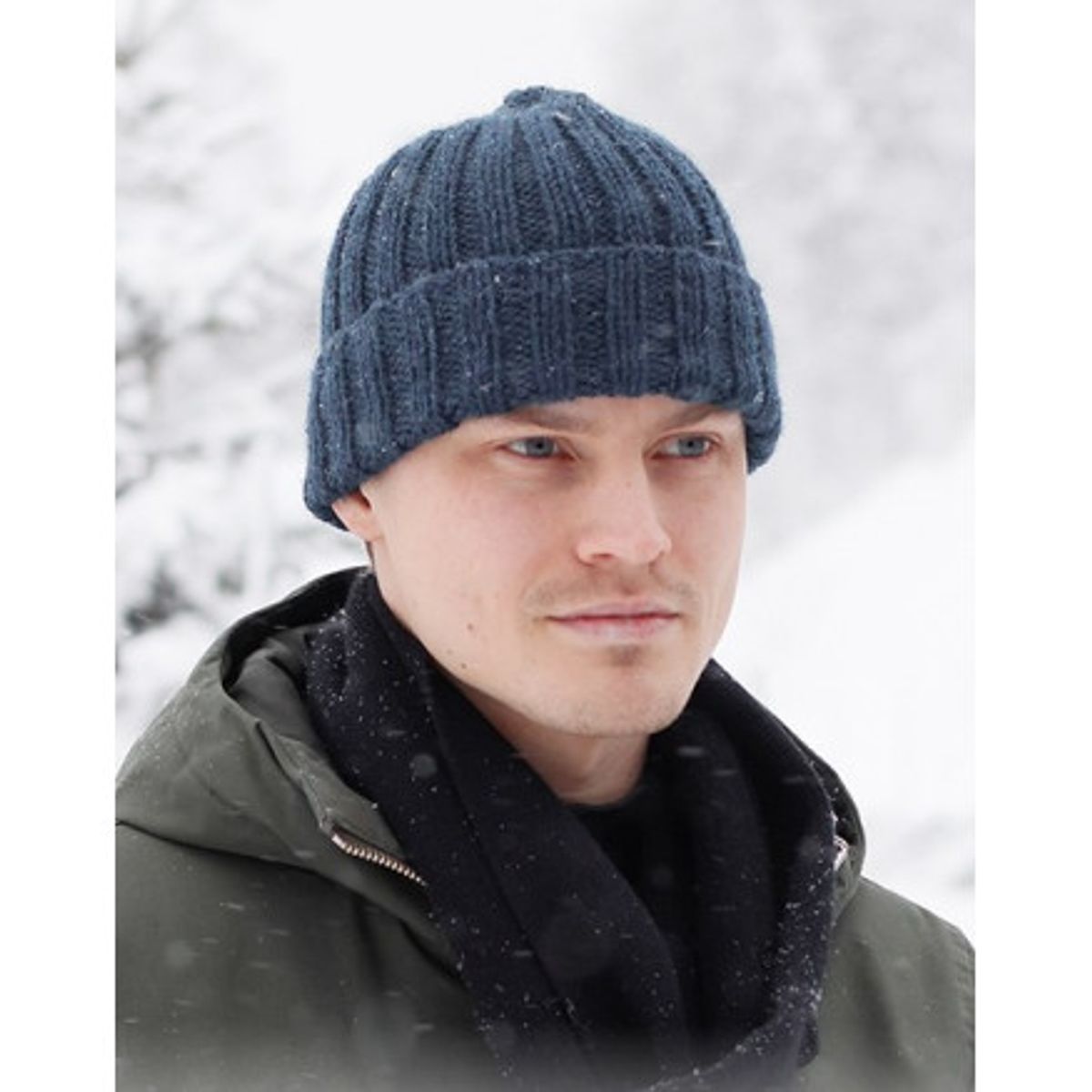 Icebound Hat by DROPS Design - Hue Strikkeopskrift str. S/M - L/XL - Large/X-Large