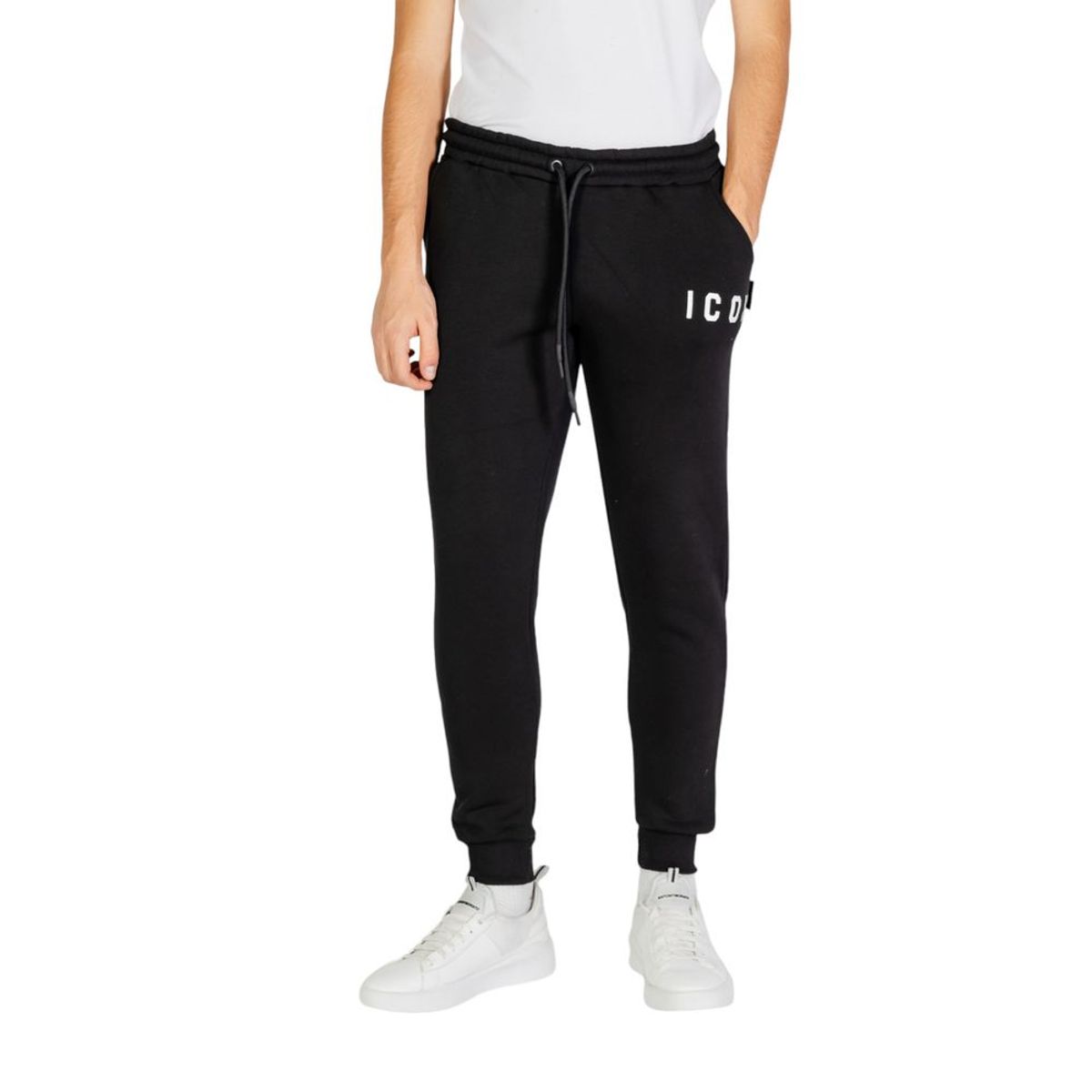 Icon Black And White Cotton Jeans& Pant