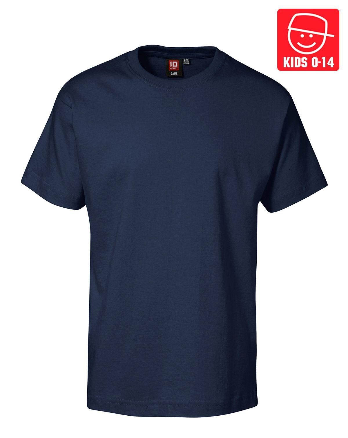 ID Basic T-Shirts Børn Navy