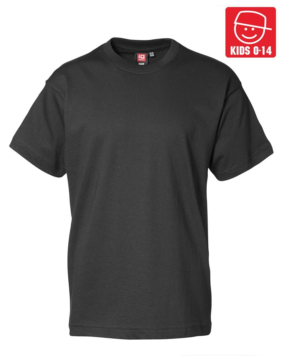 ID Basic T-Shirts Børn Sort