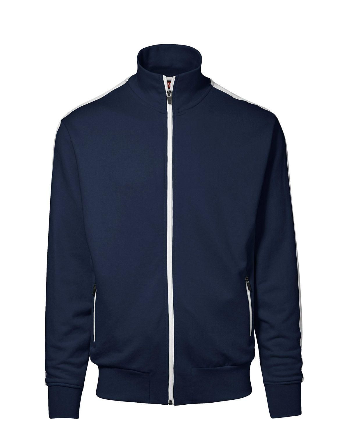 ID Cardigan m. Kontraststribe Navy