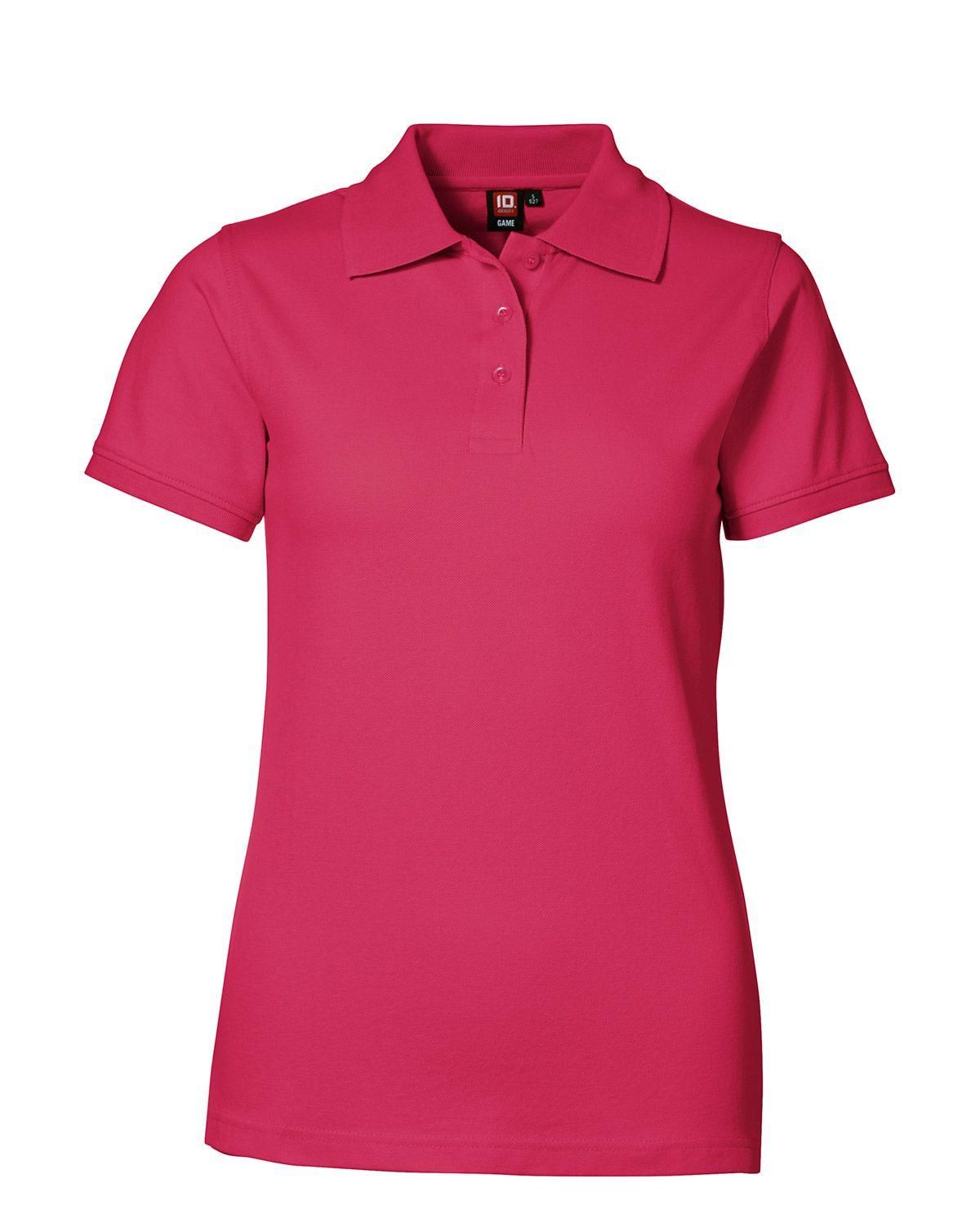 ID Feminin Stretch Polo Trøje Cerise