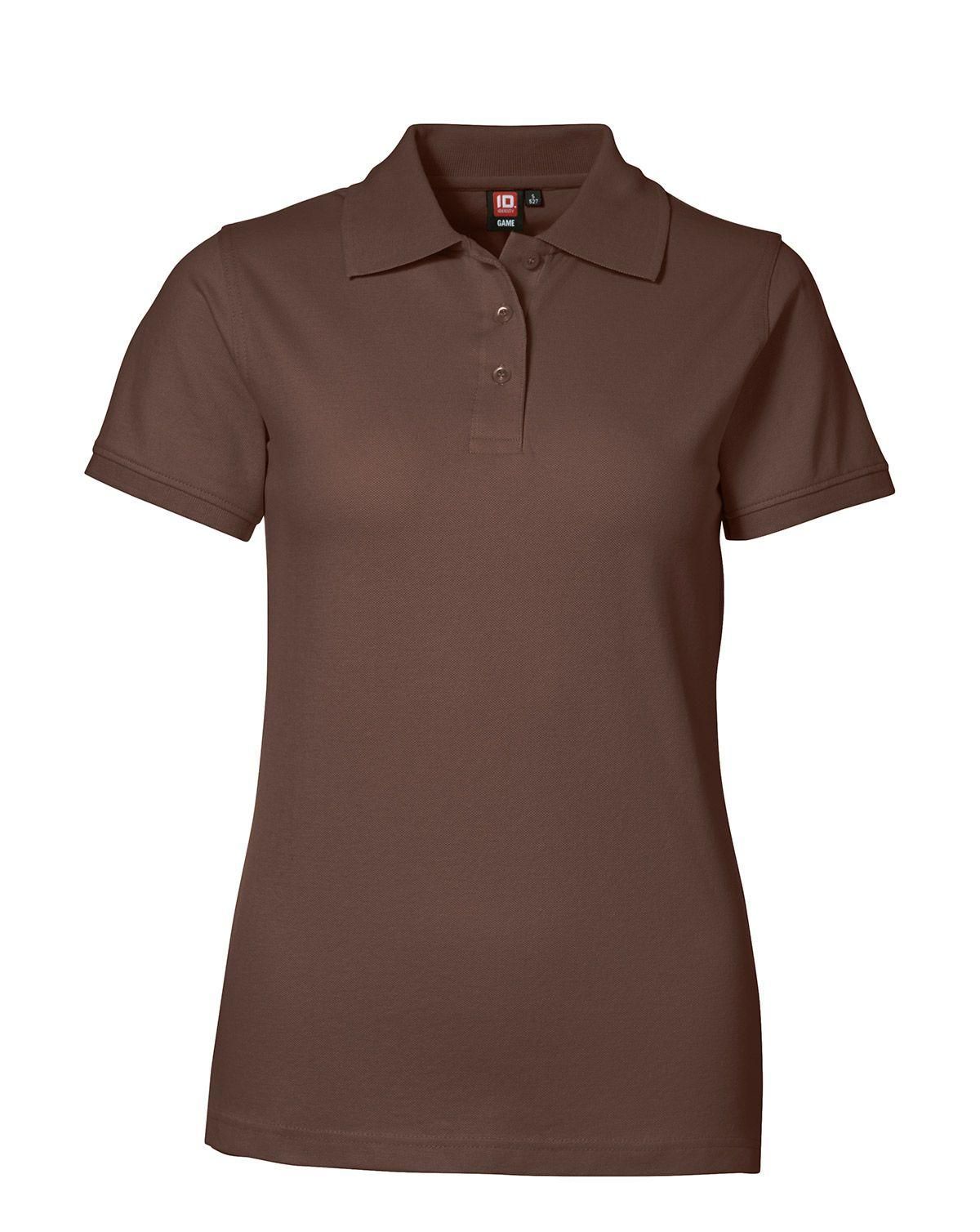 ID Feminin Stretch Polo Trøje Mocca