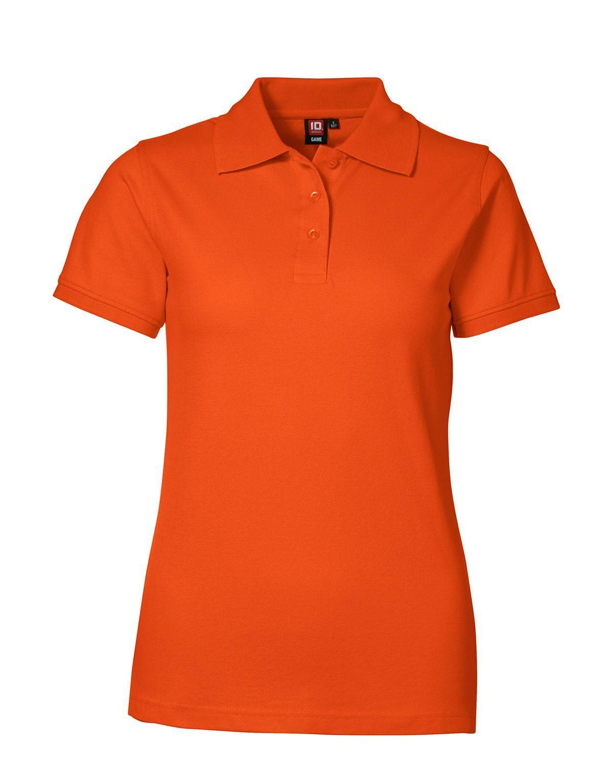 ID Feminin Stretch Polo Trøje Orange