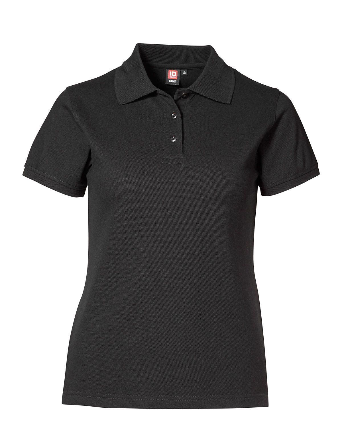 ID Feminin Stretch Polo Trøje Sort