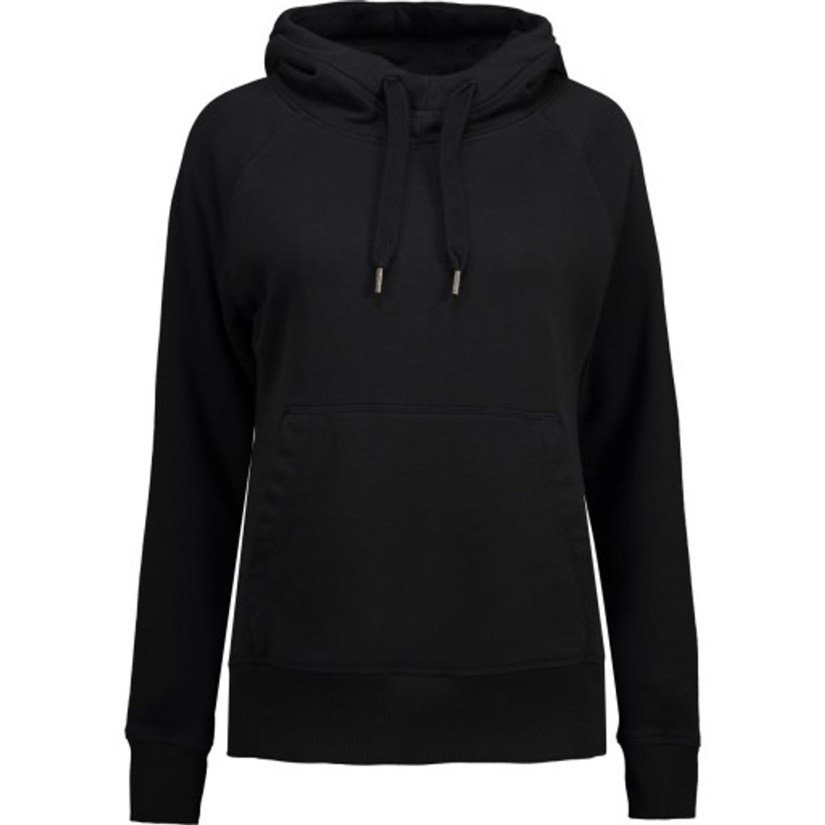 ID Identity dame hoodie, sort str. XS