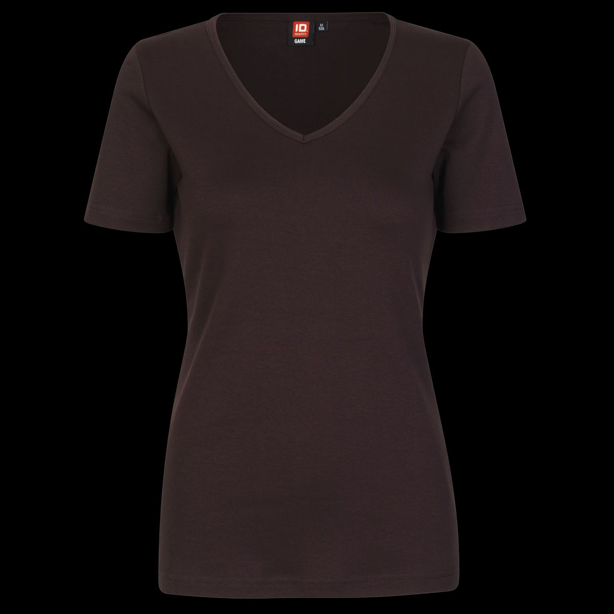 ID Interlock Dame T-shirt - Mørk Bordeaux - L