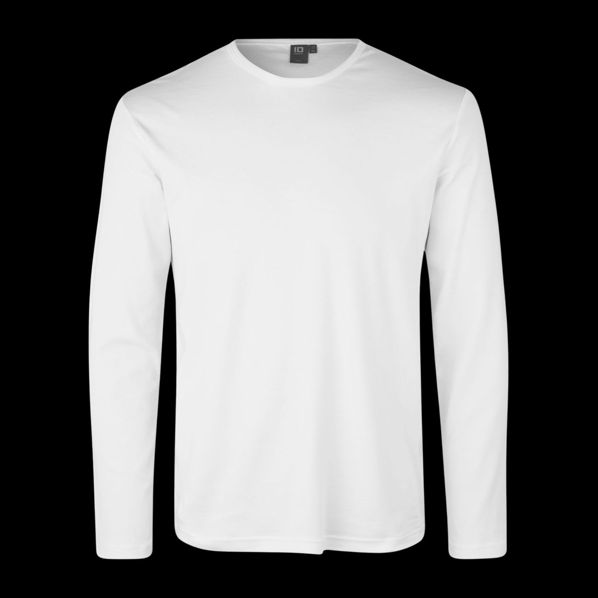 ID Interlock Herre Langærmet t-shirt - Hvid - 2XL