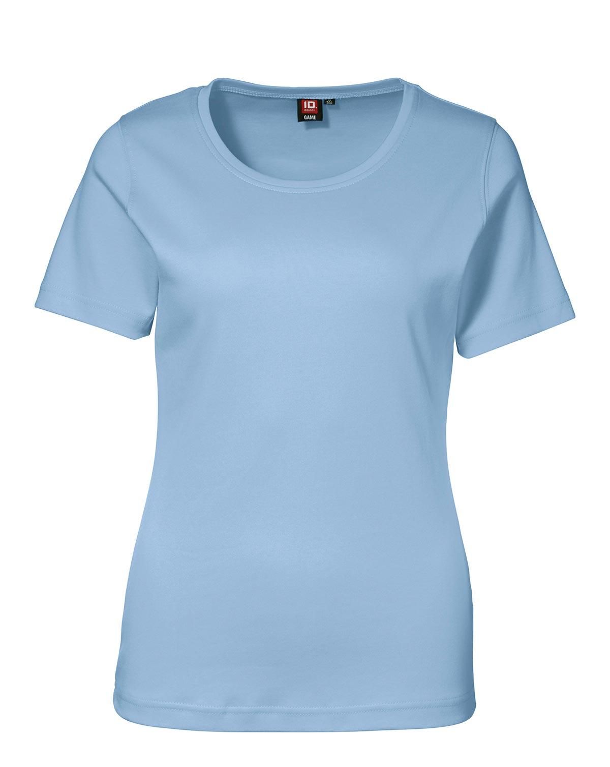 ID Interlock T-Shirt Dame Dame Lys Blå