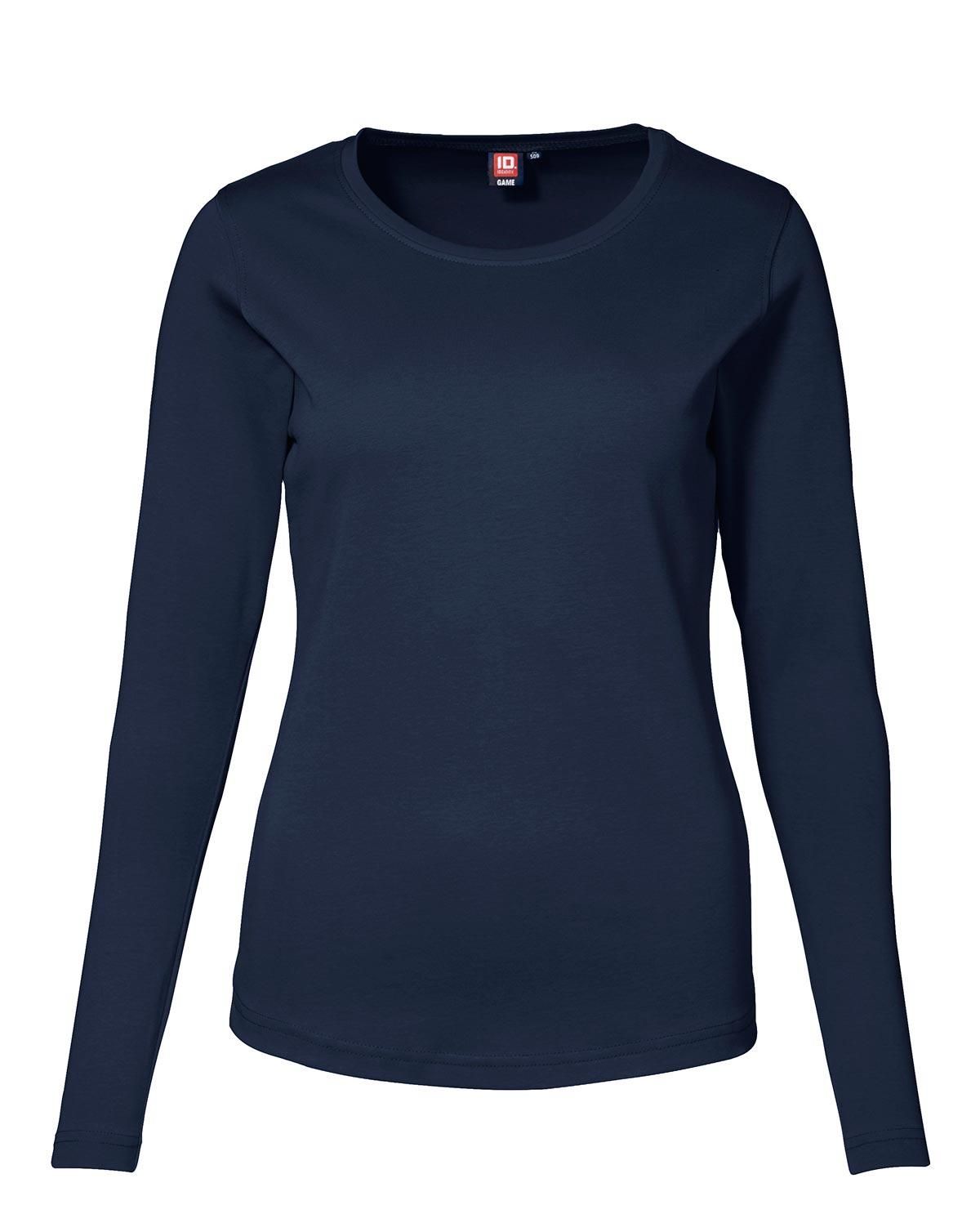 ID Interlock T-Shirt Langærmet Navy