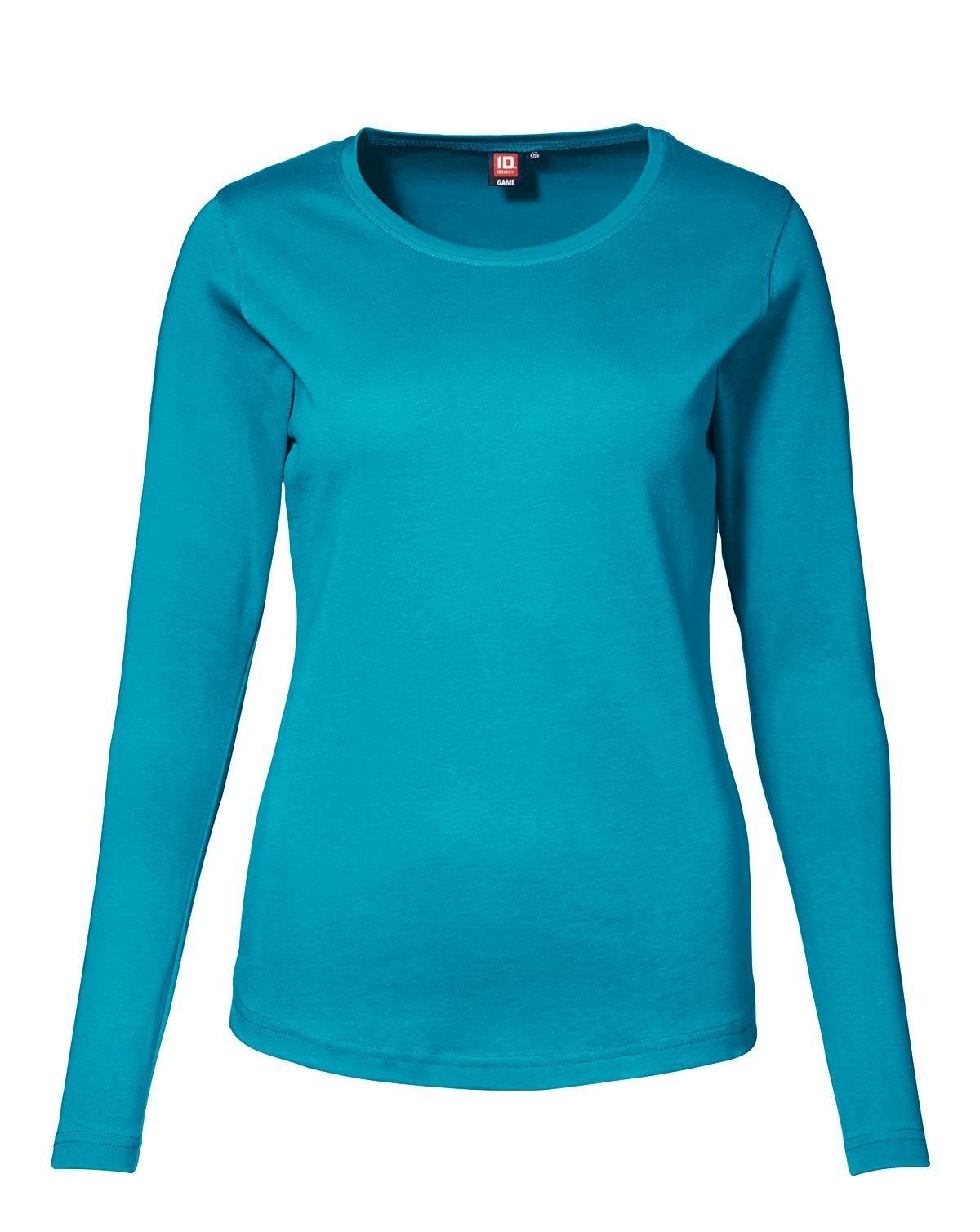 ID Interlock T-Shirt Langærmet Turquoise