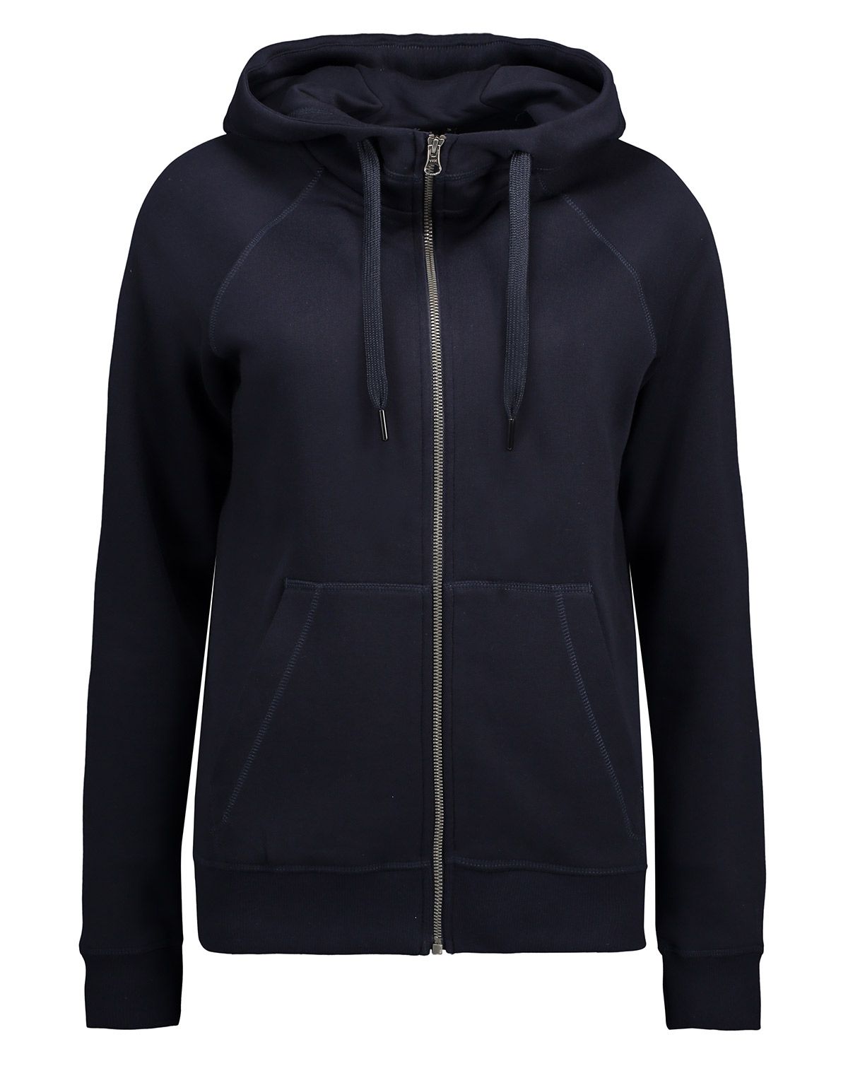 ID Klassisk Hoodie med m. Lynlås Dame Navy