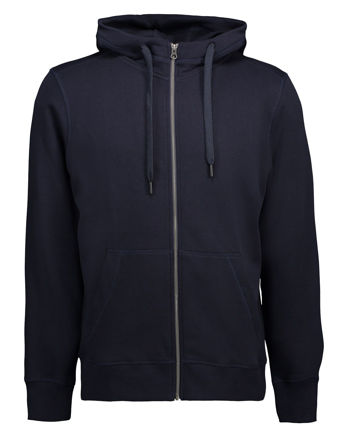 ID Klassisk Hoodie med m. Lynlås Navy