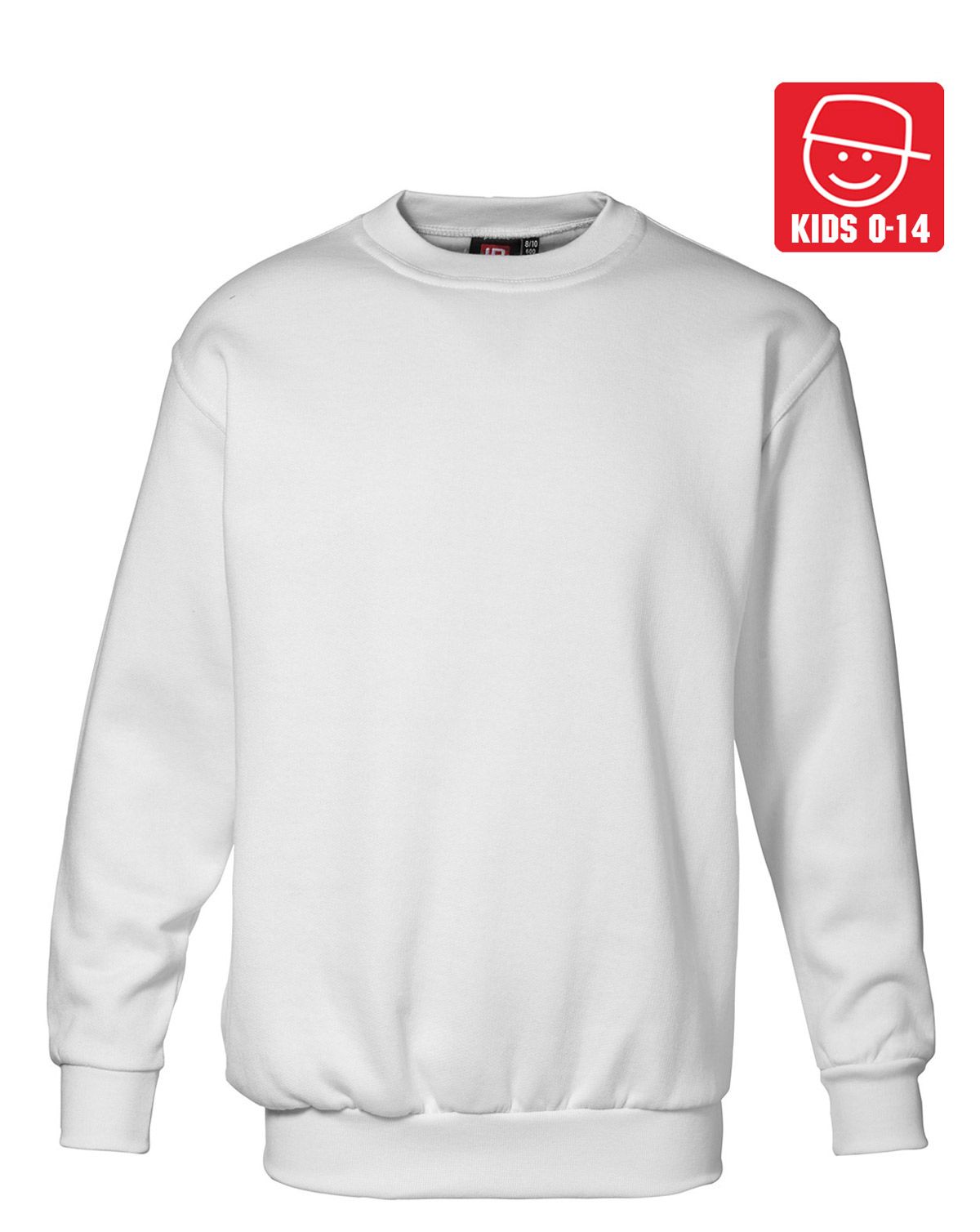 ID Klassisk Sweatshirt m. Lynlås Hvid