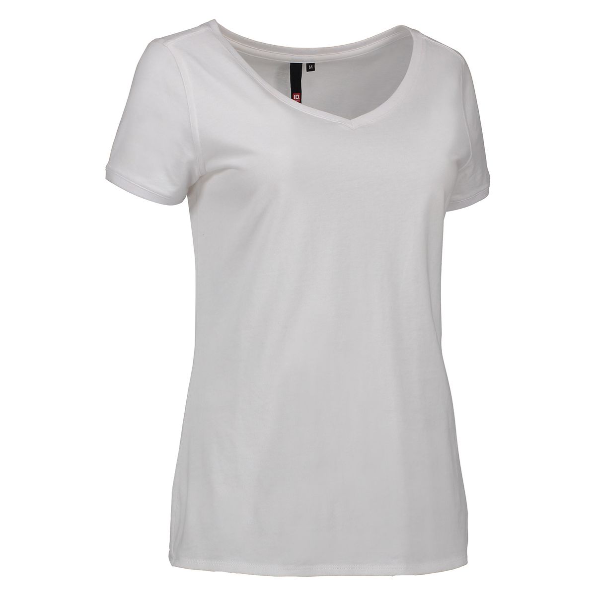 ID Klassisk V-Neck T-Shirt Dame Hvid